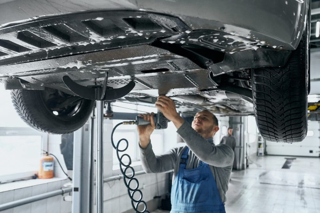 Car Repairs Mansfield – Suspension Repair in Progress