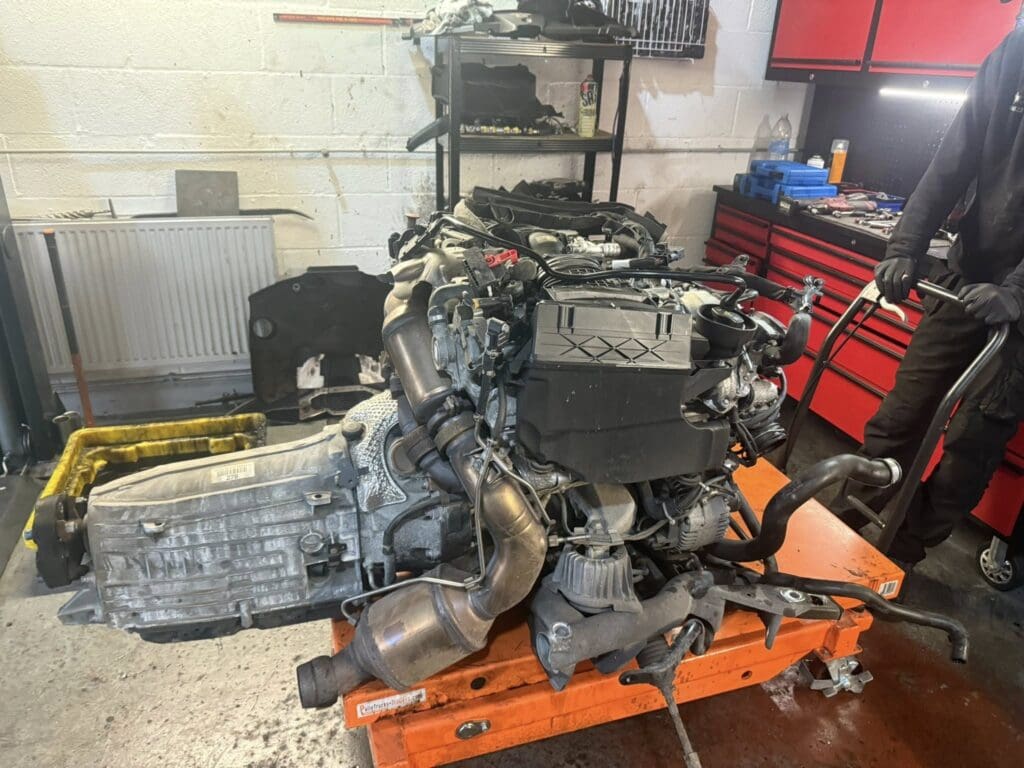 Convertible Mercedes serviced at Star Garage Mansfield