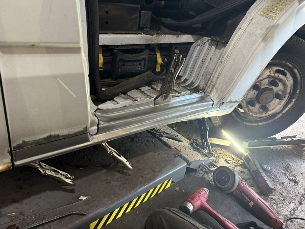 Vehicle repair in progress at Star Garage Mansfield