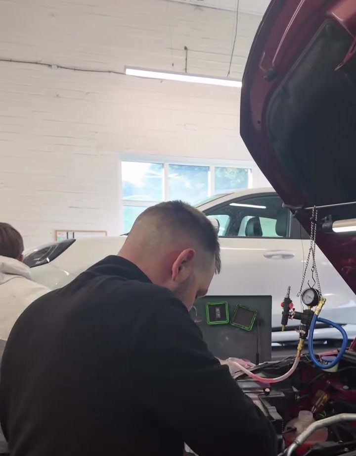 Final checks under the bonnet of the Peugeot 3008 after its cam chain upgrade at Star Garage Mansfield